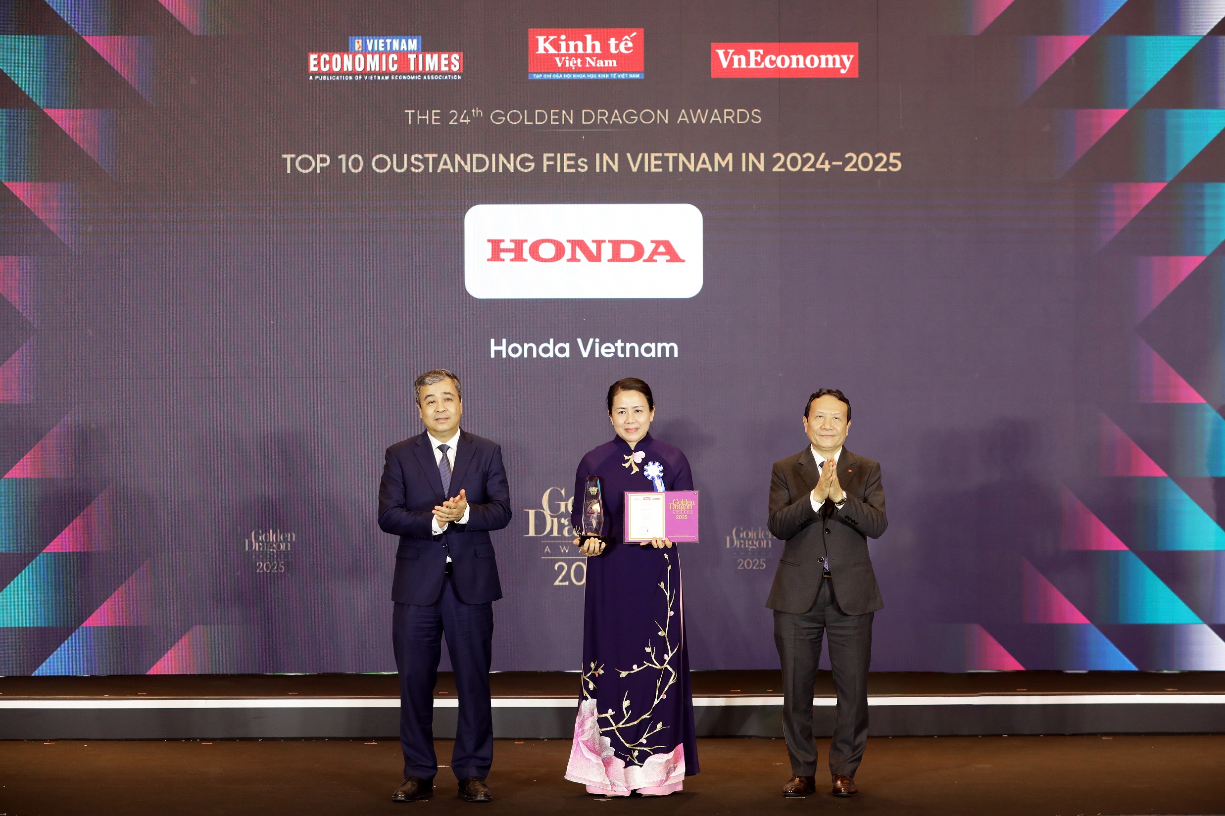 Honda Việt Nam vinh dự nhận giải thưởng Rồng Vàng năm 2025.jpg